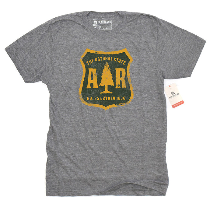 Arkansas Forestry Dept Ath Heather Triblend Tee
