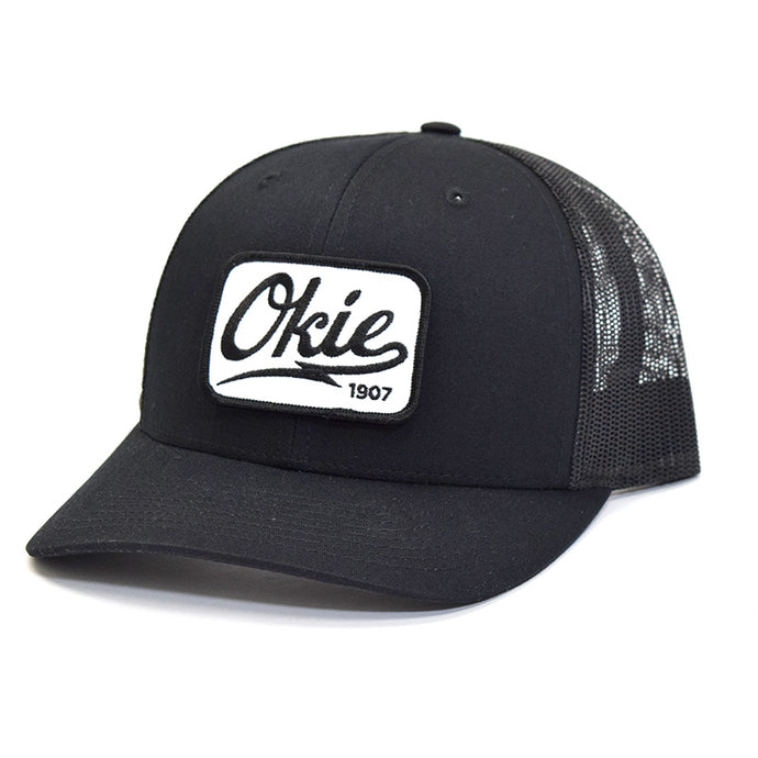 Okie Logo Trucker Hat (curved bill) - Black