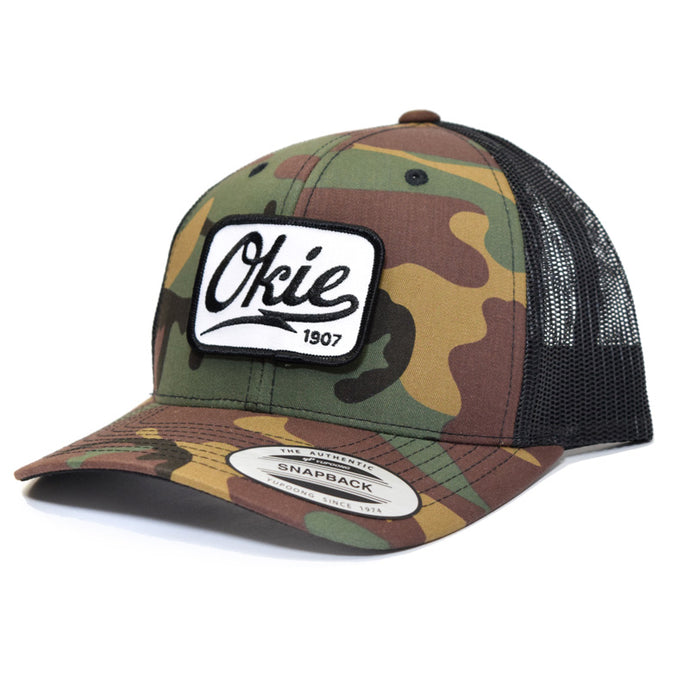 Okie Logo Trucker Hat - Camo/Black