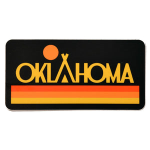 Oklahoma Native Sunset Sticker