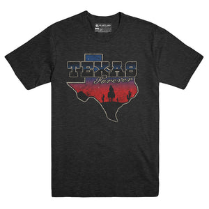 Texas Forever Heather Black Triblend Tee