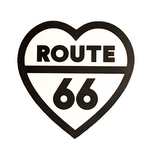 Route 66 Heart Sticker